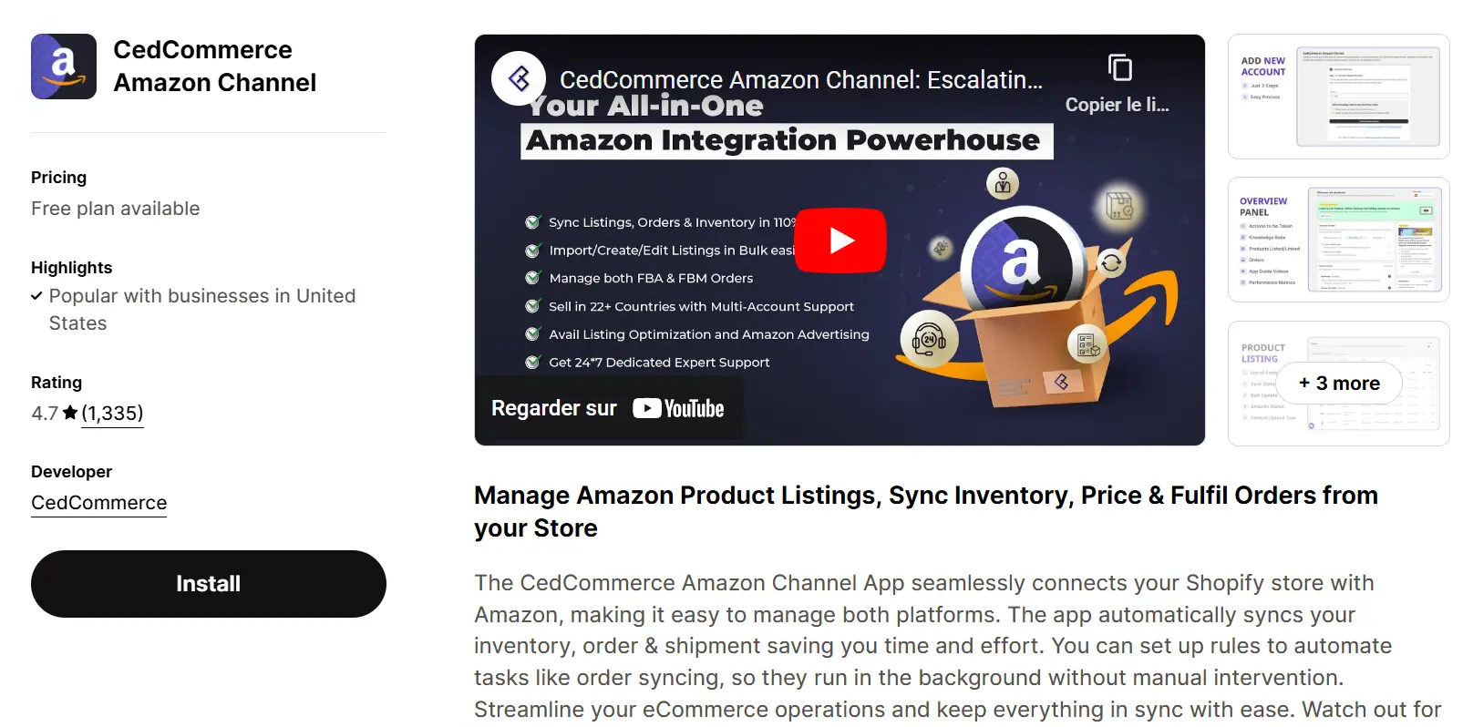 5. CedCommerce Amazon Channel